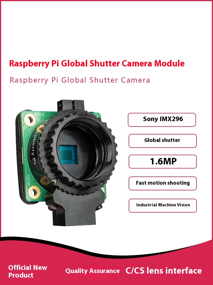 1.6MP Premium Global Shutter C - đánh giá và giá Raspberry Pi Global Shutter Camera Imx296